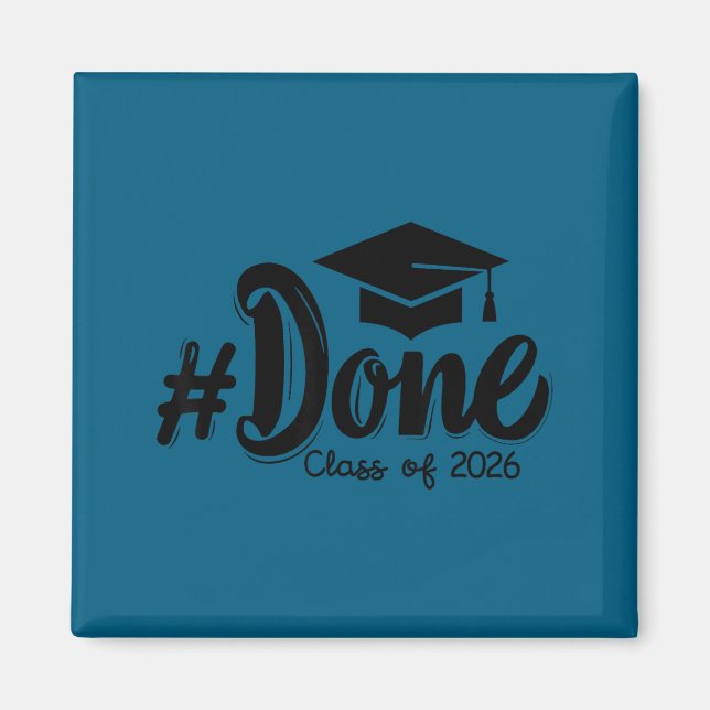 Íman Formatura da turma de 2026 graduado engraçado Form (Frente)