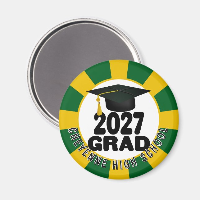 Íman Formatura da Turma de 2027 em Destaque (Front/Back)