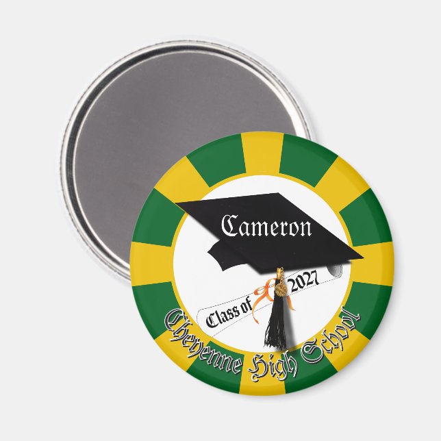 Íman Formatura da turma de Diploma de 2027 (Front/Back)