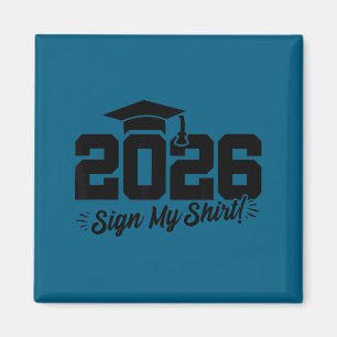 Íman Formatura do ensino médio em 2026 - camisa de autó