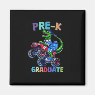 Íman Formatura Pré-K Monster Truck Dinossauro Meninos C