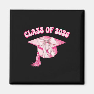 Íman Formatura Turma De 2026 Rosa Capelo De Laço Coquet