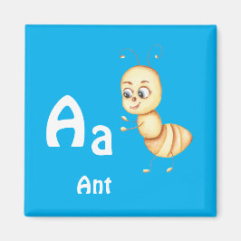 Íman Formiga personalize ABC: Letra A - Adicione Seu No