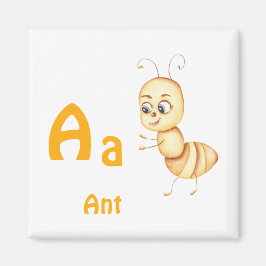 Íman Formiga personalize ABC: Letra A - Adicione Seu No