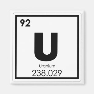 Íman Fórmula de urânio da química do símbolo do