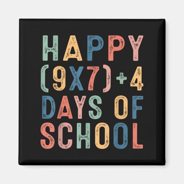 Íman Fórmula Matemática 67 Dias De Escola Professor De  (Frente)
