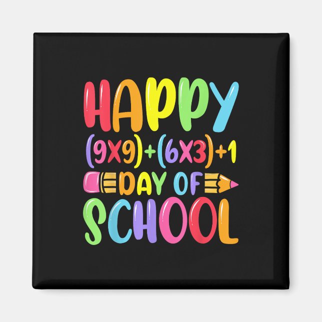 Íman Fórmula Matemática Feliz 100 Dias De Professora De (Frente)