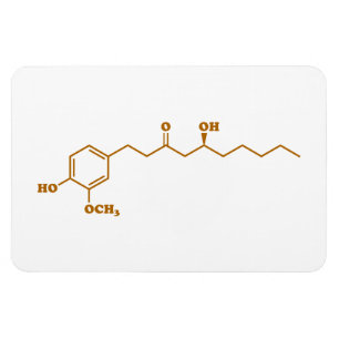 Íman Fórmula química da molécula de Gingerol do