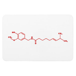 Íman Fórmula Química Molecular de Capsaicina