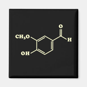 Íman Fórmula Química Molecular Vanilla Vanillin