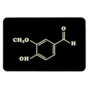 Íman Fórmula Química Molecular Vanilla Vanillin