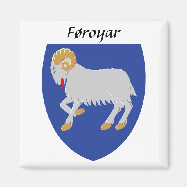 Íman Føroyar - Casaco de Armas das Ilhas Faroé (Frente)