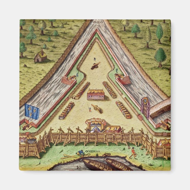 Íman Fort Caroline, de Brevis Narratio (Frente)
