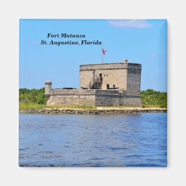 Íman Fort Matanzas Rua. Augustine, Flórida (Frente)