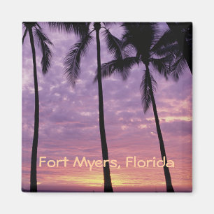Íman Fort Myers, imã de geladeira da lembrança da fot
