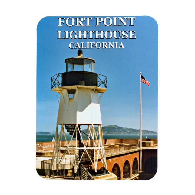 Íman Fort Point Lighthouse, California Flex Magnet (Vertical)