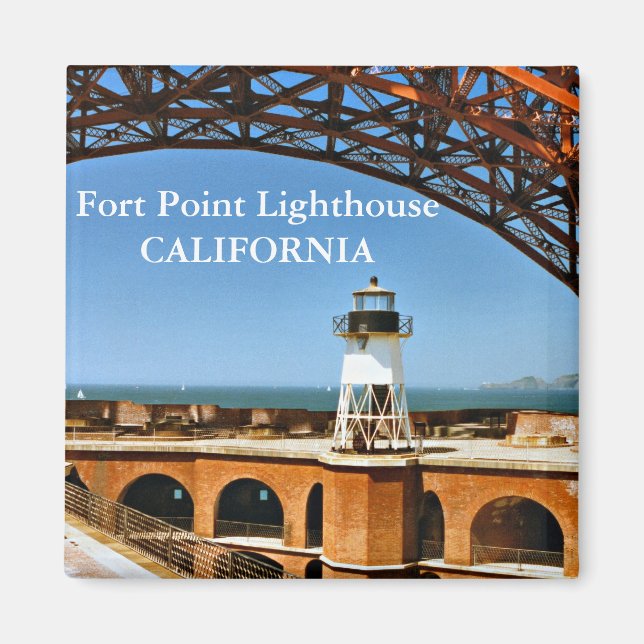 Íman Fort Point Lighthouse, Califórnia Magnet (Frente)
