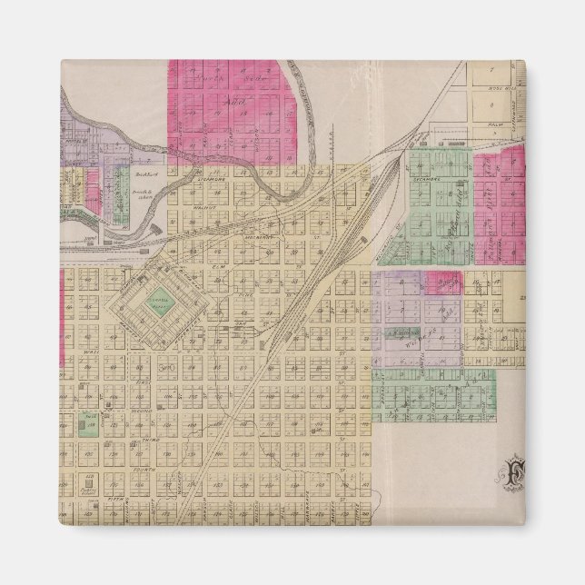 Íman Fort Scott, Bourbon County, Kansas (Frente)