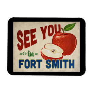 Íman Fort Smith Arkansas Apple - Viagens vintage