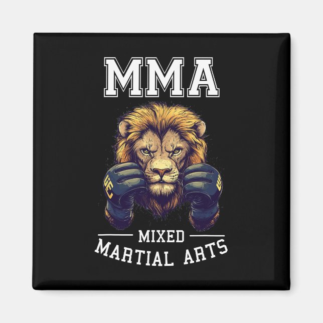 Íman Forte Mma Lion - Tai Boxingando Luta (Frente)