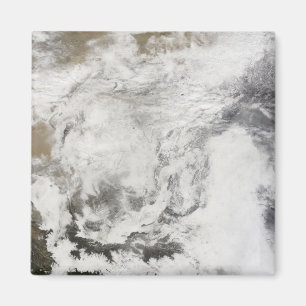 Íman Forte queda de neve na China