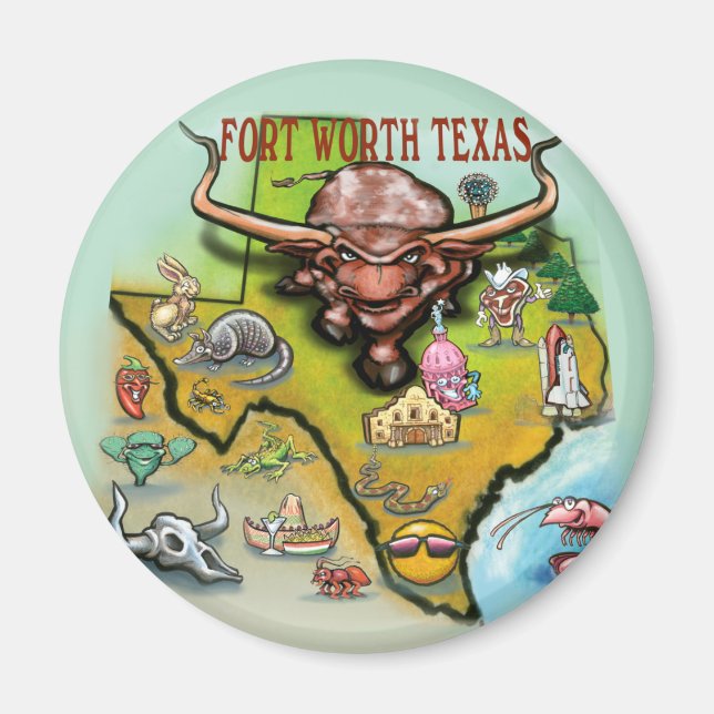 Íman Forte Worth TX (Frente)