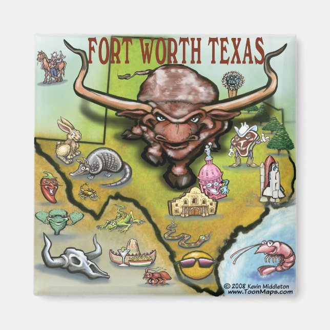 Íman Forte Worth TX (Frente)