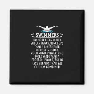 Íman Fortes Presentes De Natação Nadadora Para Homens