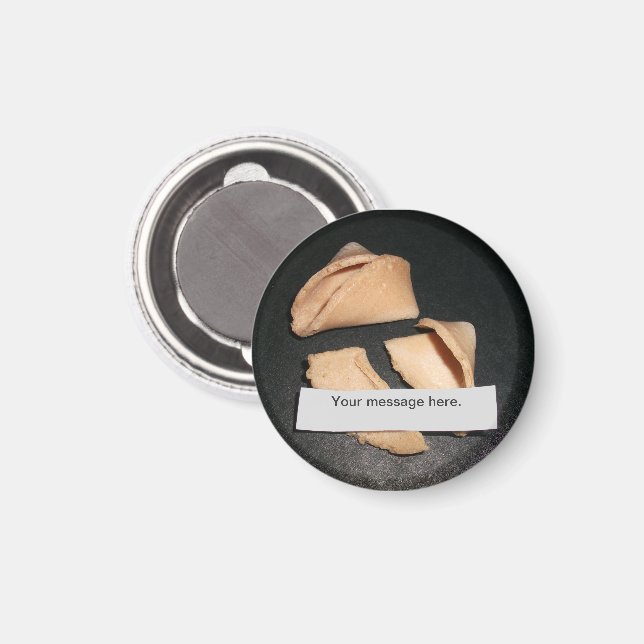 Íman Fortune Cookie com Magnet Fortune Personalizado (Front/Back)