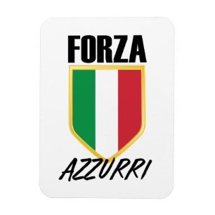 Íman Forza Azzurri Itália Flag Soccer
