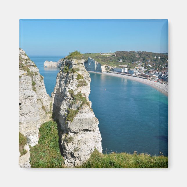 Íman Fósforos famosos de Etretat na França Postcard Met (Frente)