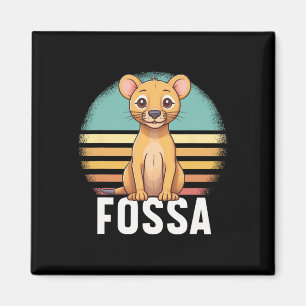 Íman Fossa Animal Graphical Colorful Retro Sunset Madag