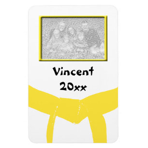 Íman Foto amarela da correia das artes marciais