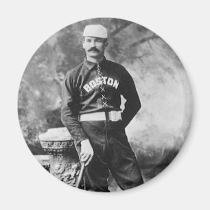 Íman Foto Antiga de Esportes, Jogador de Beisebol de Bo