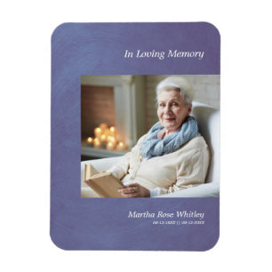 Íman Foto Caro, Lembre-se do efeito metálico azul faals