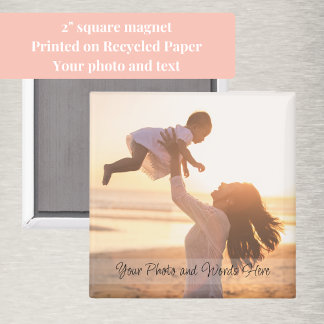 Íman Foto com moderna personalização de estilo manuscri