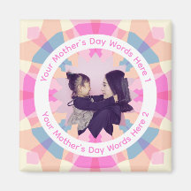 Foto Cor Personalizada Dia das Mães Estrela Rosa