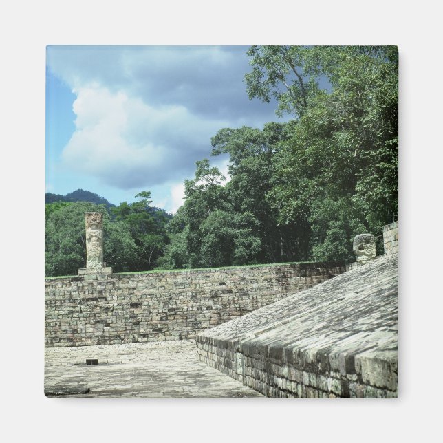 Íman Foto da antiga cidade de Copan Mayan Ruins (Frente)