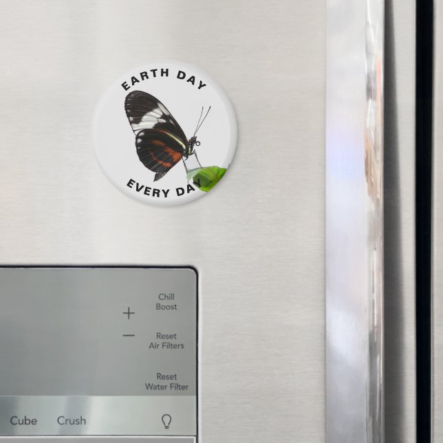 Íman Foto da Borboleta Tiger Longwing no Dia da Terra T (In Situ (Fridge))
