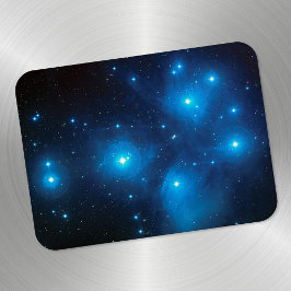 Íman Foto da Constelação de Pleiades Azul Aqua
