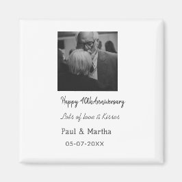 Íman Foto da data de adição do nome do moderno feliz 40