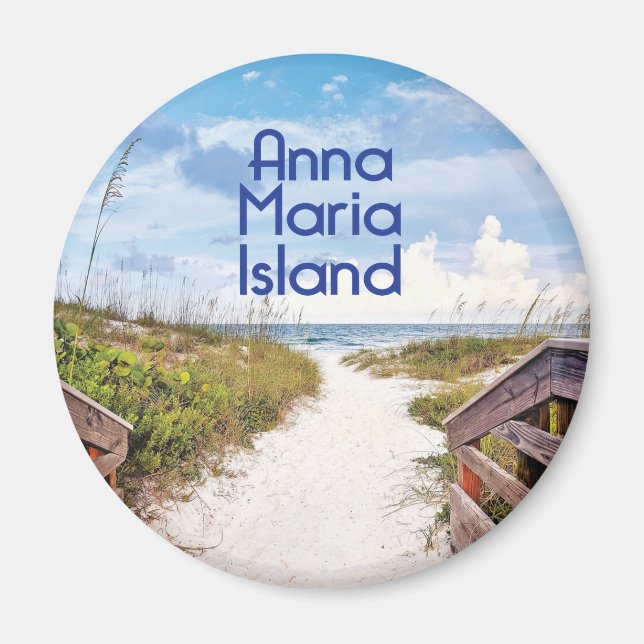 Íman Foto da entrada de Anna Maria Island Florida (Frente)