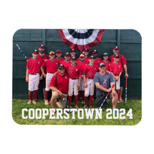 Íman Foto da Equipe Personalizada Cooperstown NY Baseba