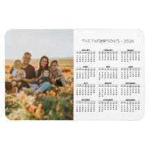 Foto da Família 2026 Calendário 12 Meses Mês Mês