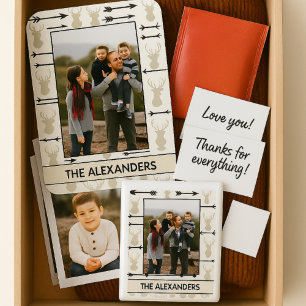 Íman Foto da família Deer Head