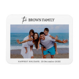 Íman Foto da família personalizada simples e minimalist