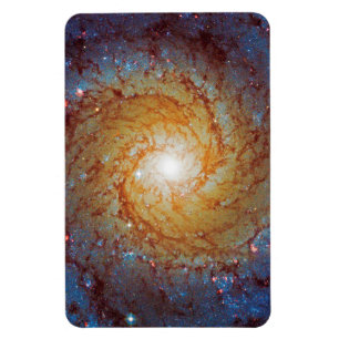 Íman Foto da Galáxia Espiral Messier 74 no Espaço Exter