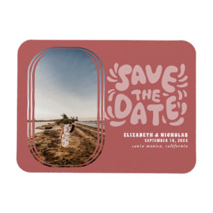 Íman Foto da Imagem Retro Diversão Casamento Salve a D