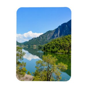 Íman Foto da Montanha Reflexo do Lago Cênico
