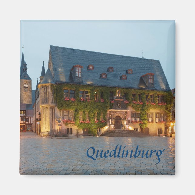Íman Foto da noite de Quedlinburg (Frente)